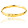 thumbnail image 1 of Anillo de signo del zodiaco de acero inoxidable para mujer, anillos pequeños de constelación de moda, joyería de boda Vintage, regalo de Navidad, bisutería femenina, 1 of 4