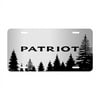 Jeep Patriot Forrest Sillhouette Graphic Brush Special Aluminum Metal License Plate