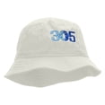 thumbnail image 5 of 305 Embroidered Bucket Hat - White OSFM, 5 of 5