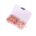 thumbnail image 1 of Terminales de cable Irfora 125PCS / Box Kit surtido de orejetas de alambre Incluye 65PCS Terminales de anillo de cobre Conectores engarzados 60PCS Tubo termorretráctil para vehículo Barco marino Irfora Terminales de cable, 1 of 7