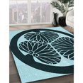 thumbnail image 2 of Ahgly Company Indoor Rectangle Patterned Deep Teal Green Area Rugs, 4' x 6', 2 of 6