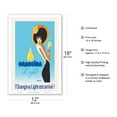 thumbnail image 2 of Orangina Light has Arrived! (L’Orangina Light est arrivé!) - Vintage Advertising Poster by Bernard Villemot - Master Art Print (Unframed) 12in x 18in, 2 of 4
