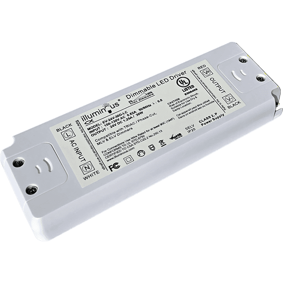 24V 30W Dimmable CV DC LED Driver UL approved
