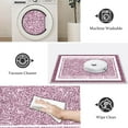 thumbnail image 4 of TECHVIDA Bathroom Rugs,Non-Slip Ultra Soft Bath Mat,Soft Absorbent Bathroom Rug,Machine Washable,(18"x26", Pink), 4 of 9