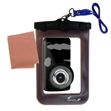 Image of Gomadic Clean and Dry Waterproof Protective Case Suitablefor the Coby CAM3001 SNAPP Camcorder to use Underwater