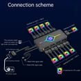thumbnail image 5 of APPLAYERR PC Fan Hub Controller 9 Port PWM 5V ARGB Addressable RGB with Remote for Case Cooling Lighting Sync for AURA MSI, 5 of 10
