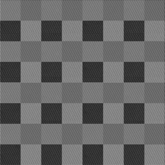 Ahgly Company Indoor Square Patterned Gunmetal Gray Area Rugs, 5' Square