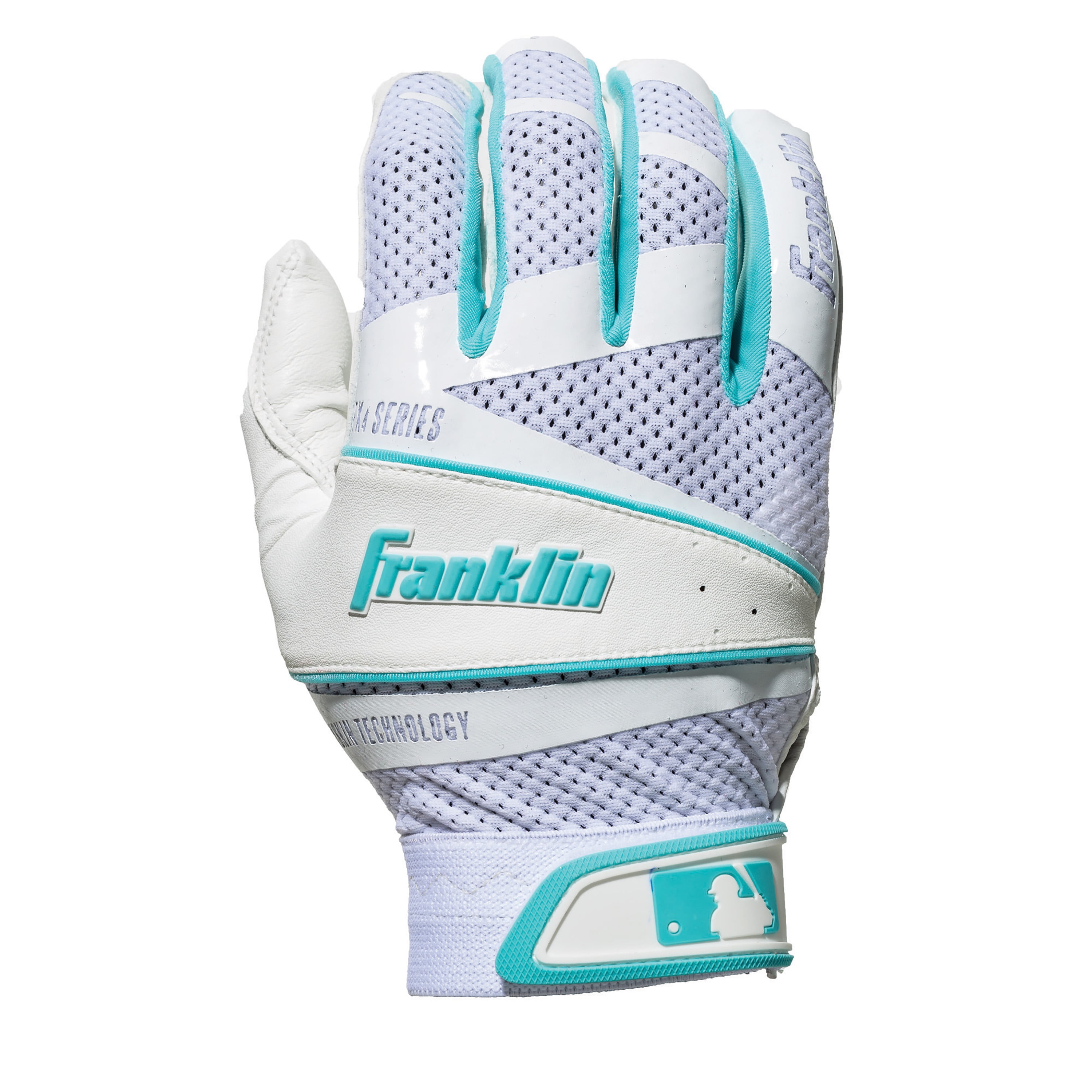 teal baseball batting gloves