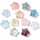 thumbnail image 2 of 100 dijes de estrella de cristal transparente, liso y esmerilado, colores surtidos. Medidas: 12,5 x 13 x 5 mm. Orificio: 1 mm., 2 of 4