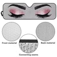 thumbnail image 6 of XYZCANDO Bling Eyes Windshield Sun Shade UV Ray & Heat Block Windshield Shades Compatible with Jeep Wrangler Rubicon Sahara TJ JK JKU 2 Door & 4 Door Keep Your Vehicle Cool, 6 of 7