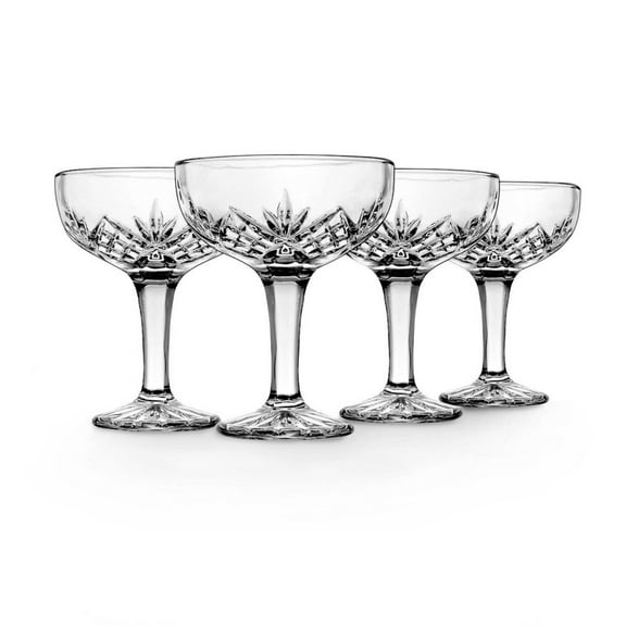 Dublin Crystal Champagne Coupe Glass 6oz, Set of 4