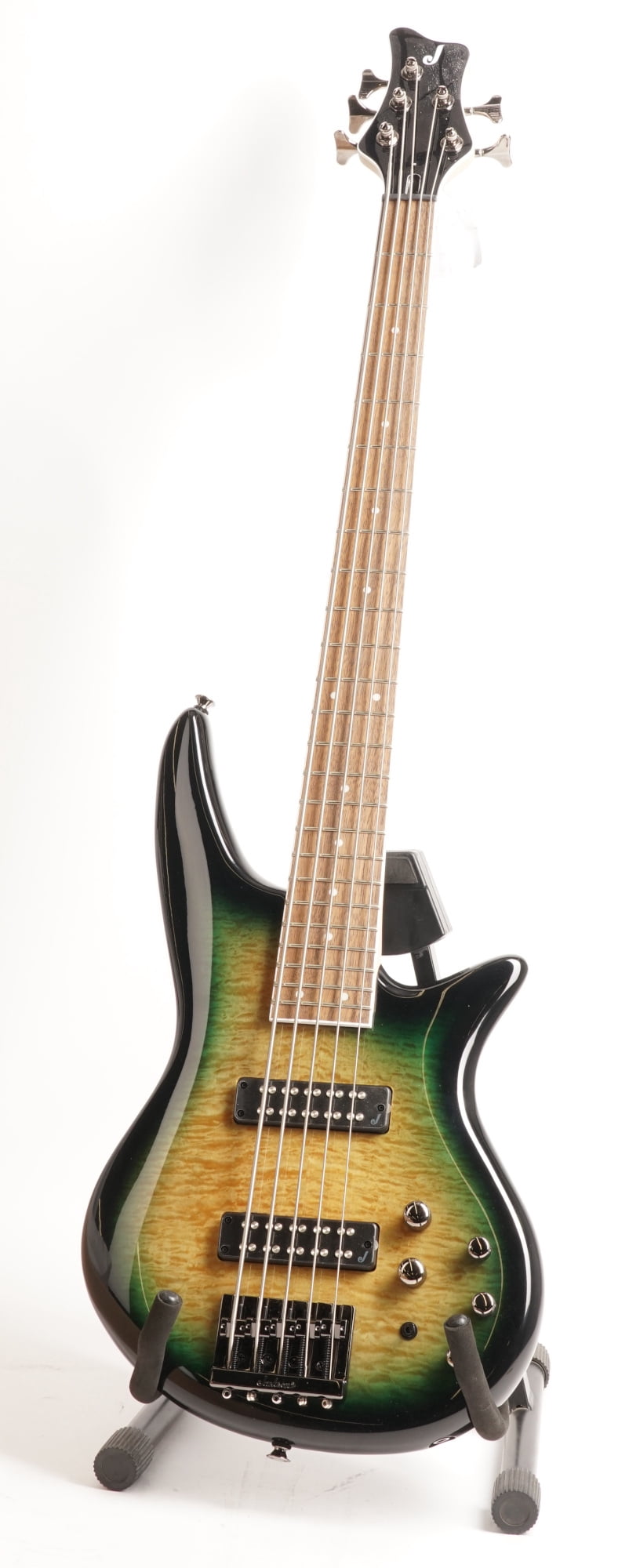 Pre-Owned Jackson JS Series Spectra JS3QV 5-String Bass Guitar, Alien Burst