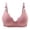 Pink, variant on Gyexs Women's Thin Stripe Print Bra Breathable Comfort Underwear with Gathers Decoration Push Up Bras for Women, Black, Size 36