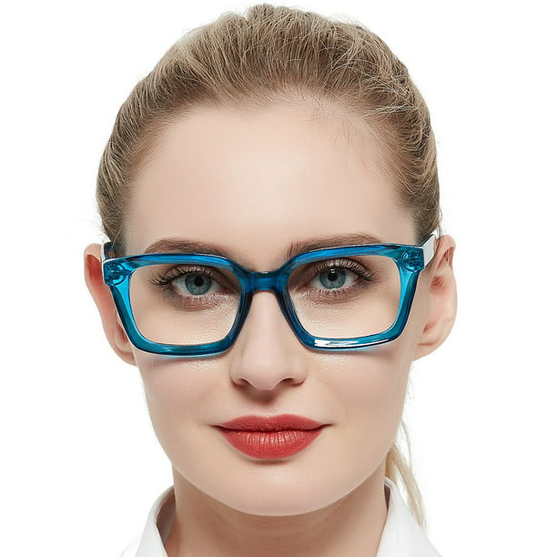 OCCI CHIARI Large Reading Glasses Women 1.0 Square Readers 1.0 1.25 1.5 ...