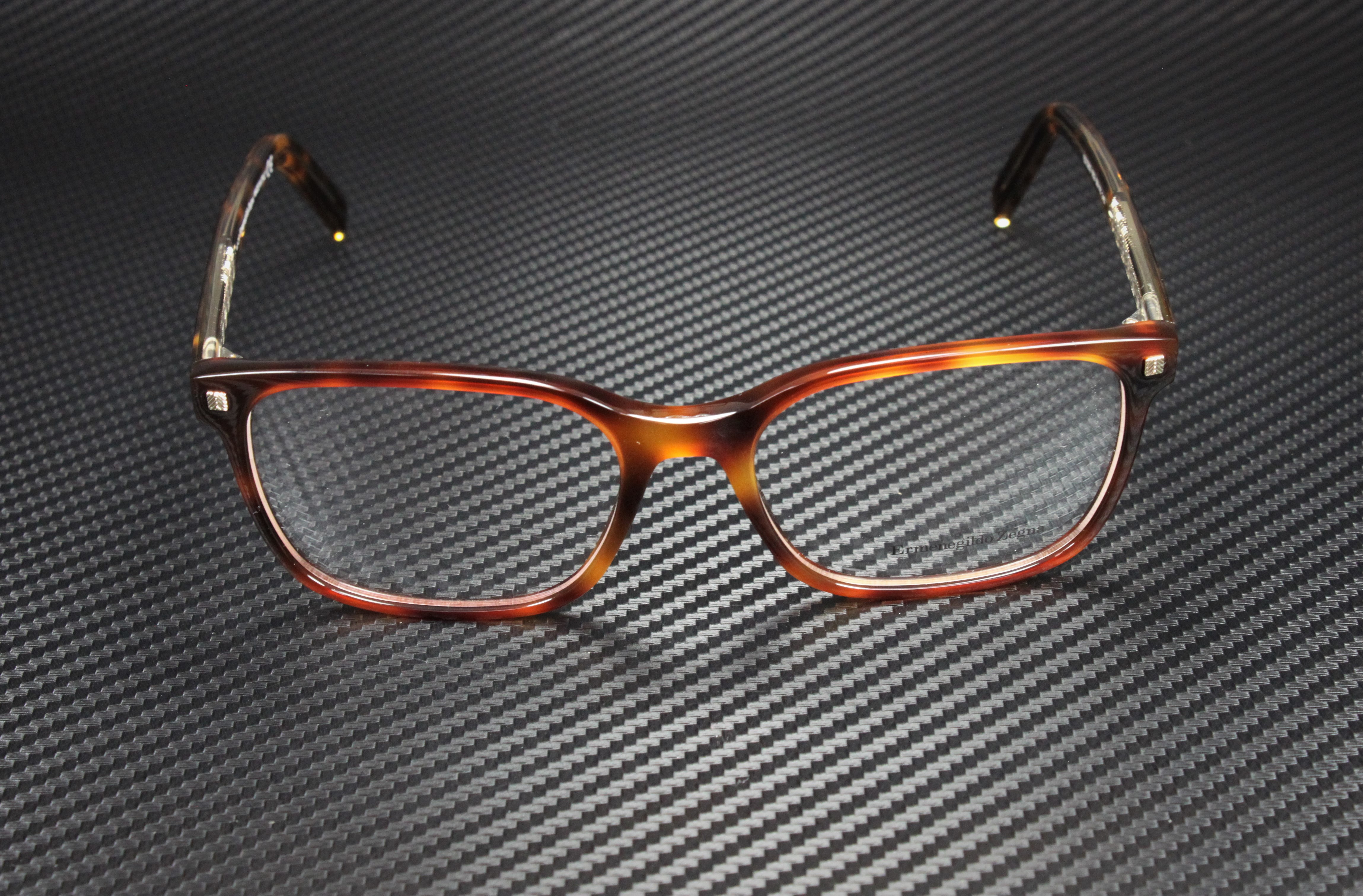 Ermenegildo Zegna EZ5203 Full Rim Rectangle Dark Havana  display picture 2