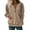 Khaki, variant on Sweatshirts for Women Autumn and Winter Fashion Women's Long Sleeve With Half Zipper Solid Color Ladies Hoodless Sweatshirt 3/4 Zip Pullover Womens Pullover Sudaderas Para Mujer (Gray,M)