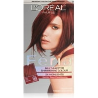 L Oreal Hair Color L Oreal Paris Feria Multi Faceted Shimmering Color Very Rich Auburn 66