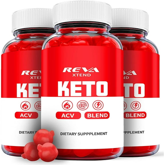 (3 Pack) Reva Xtend Keto ACV Gummies - Supplement for Weight Loss - Energy & Focus Boosting Dietary Supplements for Weight Management & Metabolism - Fat Burn - 180 Gummies
