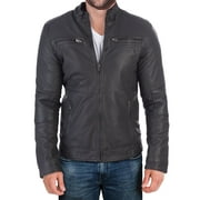 X Ray Jeans Men's Leather Jacket Coat, Sherpa Lined Faux PU Leather Aeronautical Motorcycle Biker Jacket for Men