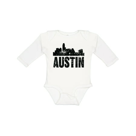 

Inktastic Austin Skyline Grunge Gift Baby Boy or Baby Girl Long Sleeve Bodysuit