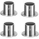 thumbnail image 1 of Soporte para barra de cortina de 4 piezas, soportes redondos para tubos de armario, colgador de cortina de acero inoxidable, soporte para riel de pared, soportes para postes de armario Sincero  Electrónica, 1 of 5