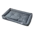 thumbnail image 3 of Cama Oxford para perros, tapete impermeable para jaula de cachorro, para otoño e invierno, para interiores, para gatos, cachorros, caniches, gatitos y gris, 3 of 10