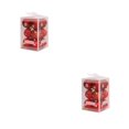 thumbnail image 3 of Matsuzay Paquete de 12 bolas de Navidad decoración del árbol vacaciones interior exterior adornos ventana plástico reutilizable decoración Rojo 2Conjunto, 3 of 6
