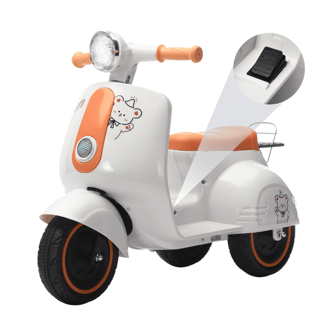Trimoto Eléctrica Dodo Kids B9919b Montable De Pedal Blanco
