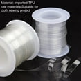 thumbnail image 4 of Clear Elastic Strap 6mm/10mm Width 2 Styles 30m Total Transparent Elastic Band High Flexibility Clear Elastic for DIY Shoulder Bra Clothes Sewing Project for DIY, 4 of 9