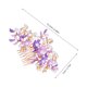 thumbnail image 2 of unbranded Peine Floral Morado Para Novia Con Duradero Y Ligero Para Bodas, 2 of 8