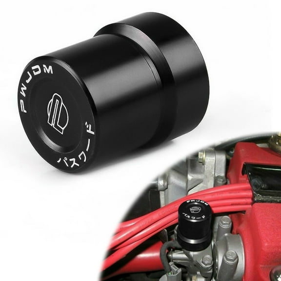 Xotic Tech Solenoid Valve Protective Engine Aluminum Cover Cap For Honda B-series D-series H-series Accord Civic for Acura B17A1 B18C1 C5 VTEC Engines - Black