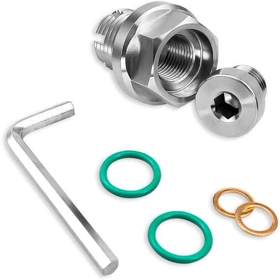 YIUIY M14.1-1.5x15mm Oil Drain Plug Self-tapping Piggyback Stainless Steel Repair Kit