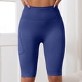 thumbnail image 5 of Arlun 3D Anti Cellulite Leggings with Pockets Slim Move Cellulite High Waisted Workout Shorts for Women Push-Up Sculpting Tummy Control Yoga Fitness Pants Navy XL, 5 of 5