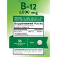 thumbnail image 2 of Nature's Truth B12 Vitamin 6000 mcg | 36 Tablets | Fast Dissolve Natural Berry Flavor, 2 of 7