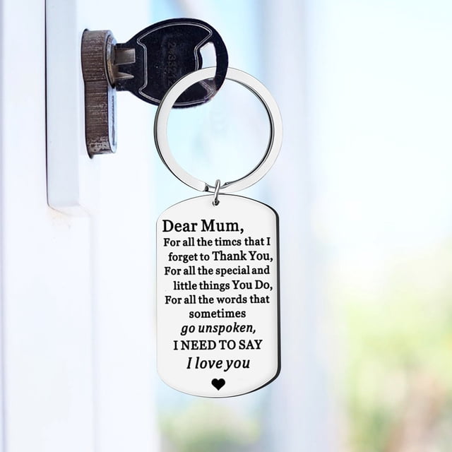 TIMIFIS Key Chain Mother's Day Stainless Steel Keychain Is The Best Gifts For Mom Valentine'S Day Gift