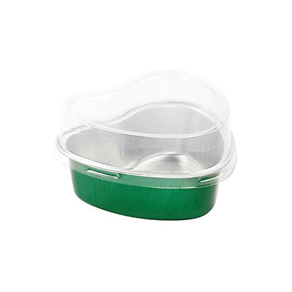 KitchenDance Disposable Aluminum Mini 3.5 ounce Heart Shap