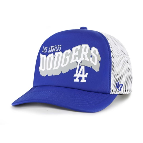 Men's '47 Royal Los Angeles Dodgers Meander Foam Trucker Snapback Hat