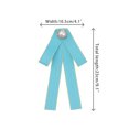 thumbnail image 2 of INSPIRE CHIC Women's Bow Brooches Pre-Tied Ribbon Brooch Pin Bow Tie Light Blue, 2 of 4