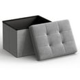 thumbnail image 1 of Otomana plegable SONGMICS gris claro ULSF102G02, 1 of 7