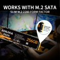 thumbnail image 4 of SSD Edilica EN206 3D NAND TLC M.2 2280 SATA III de 256 GB, 4 of 7