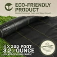 thumbnail image 4 of DeWitt Sunbelt Weed Barrier Fabric 3.2 oz, Heavy-Duty Ground Cover, 4 x 200 Feet, 4 of 11