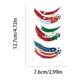 thumbnail image 3 of Tatuajes temporales para rostro y cuerpo: tatuajes de fútbol resistentes al agua para aficionados al deporte, decoraciones para animar a los hinchas en los partidos, divertidos recuerdos para fi, 3 of 6