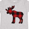 thumbnail image 4 of Inktastic Moose Silhouette Plaid Boys or Girls Toddler T-Shirt, 4 of 5