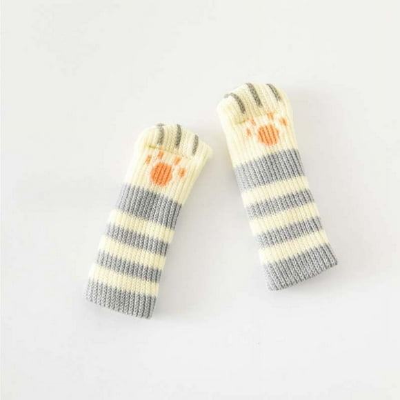 Cute Pet Claw Design Chair Leg Protectors, Usavan Soft Anti-Scratch Furniture Socks, Reusable Washable Elastic Chair Leg Covers for Table Desk Cabinet Floor Protection