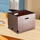 thumbnail image 3 of Amzcrzy Caja De Almacenamiento De Adornos, Caja De Almacenamiento Portátil Plegable, Caja De Almacenamiento De Libros De Escritorio, Caja De Almacenamiento De Ropa Para Dormitorio De Estudiantes, Caj, 3 of 4