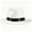 White, variant on 1930s Vintage Wide Brim Fedora Hat for Men Non Woven Shaped Jazz Cap for Costume Party Daily Wear