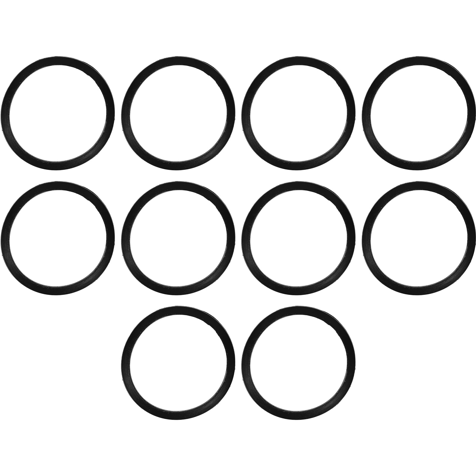 BEADCEST 8Pcs Black Rubber Washers for Garden Hose Leakproof Shower Hose Seal 1.73X1.45X0.24in