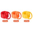 thumbnail image 3 of Unique Bargains 4cm Plastic Carnival Ringtoss Ring Game Hoop 18 Pack (Orange, Red, Yellow), 3 of 5