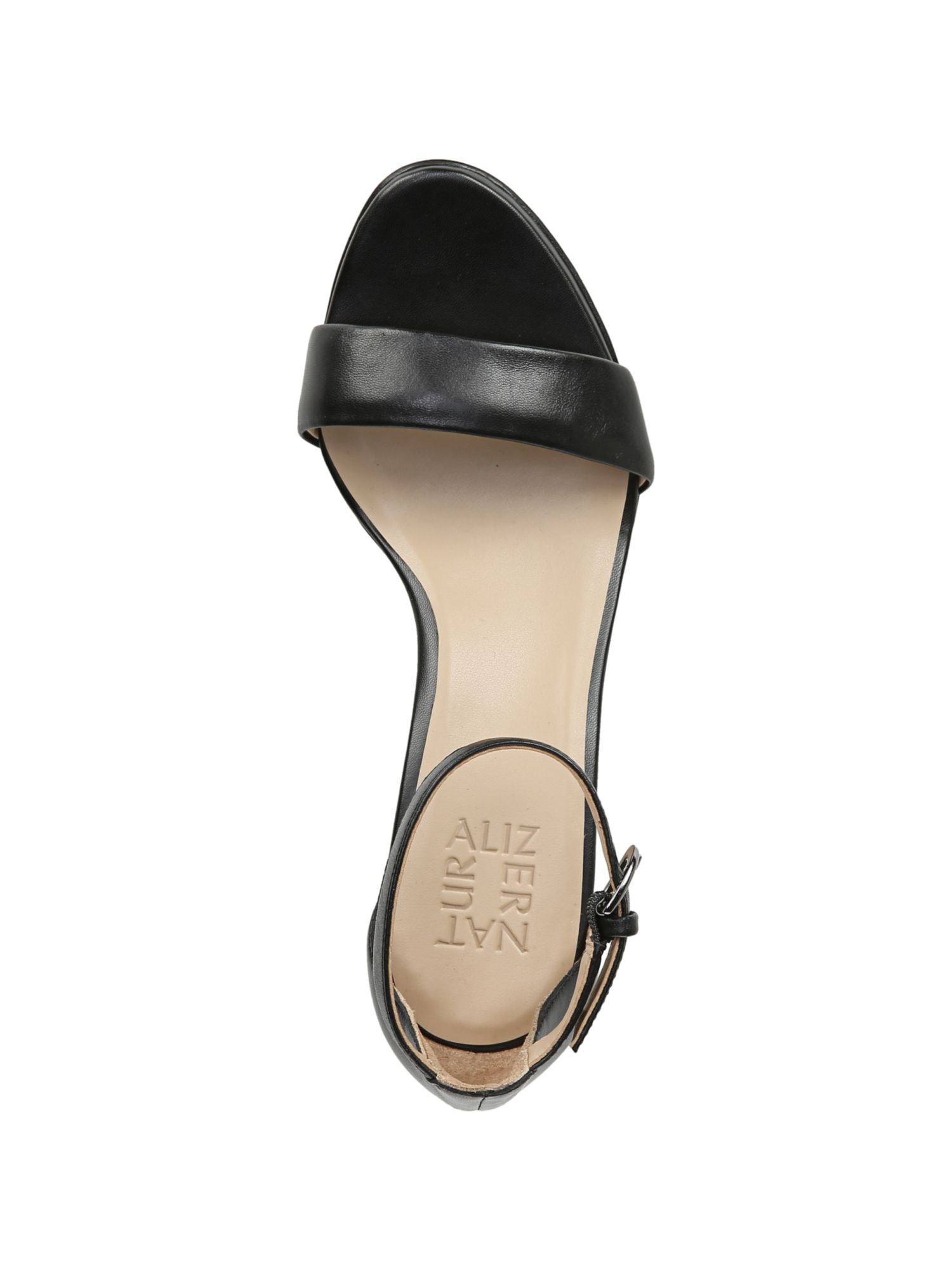 NATURALIZER Womens Black Cushioned Ankle Strap Non-Slip Vera Block Heel  Buckle Leather Dress Sandals 8 M - Walmart.com