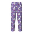 thumbnail image 2 of Disketp Owl And Flowers for Teenagers' Pajama Pants ,Lounge Pants Teen joggers Ideal for Home, School, or Sports-Small, 2 of 6
